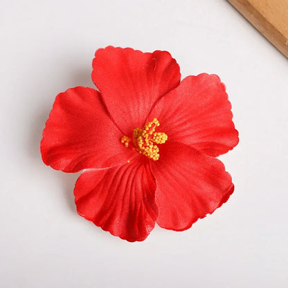 Hawaiian Flower Hair Clips for Summer | 2 or 5 Pack Tropical Hair Accessories