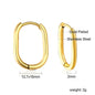 LUXUSTEEL Simple Hoop Earrings | Anti-Allergy Stainless Steel for Women