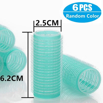 Self-Grip Hair Rollers Heatless Hair Curlers | No Heat DIY Styling Tool for Volume and Bangs