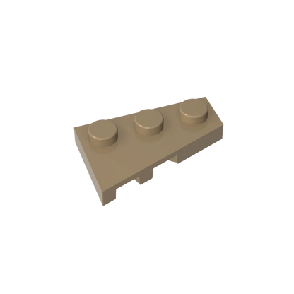 Gobricks GDS-547 Wedge Plate 3 x 2 Right | Compatible Building Block for DIY Creations