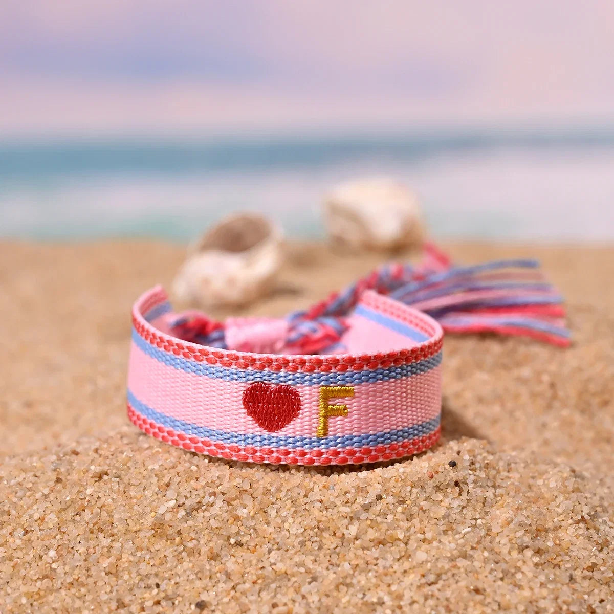 Handwoven Initial Letter Bracelet | Personalized Friendship Gift for Women
