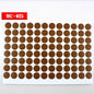 96Pcs 15mm Wood Furniture Screw Cap Covers | Self-Adhesive Hole Stickers for Desk Cabinets