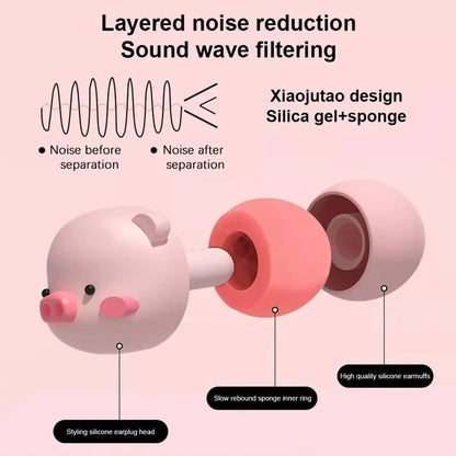 Sleep Earplugs for Noise Reduction | Silicone Noise Canceling Earmuffs for Sleep, Work, and Travel