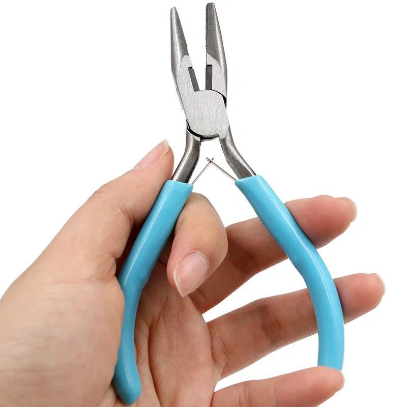 End Cutting Wire Pliers | Jewelry Making Tool Set with Bent Handle