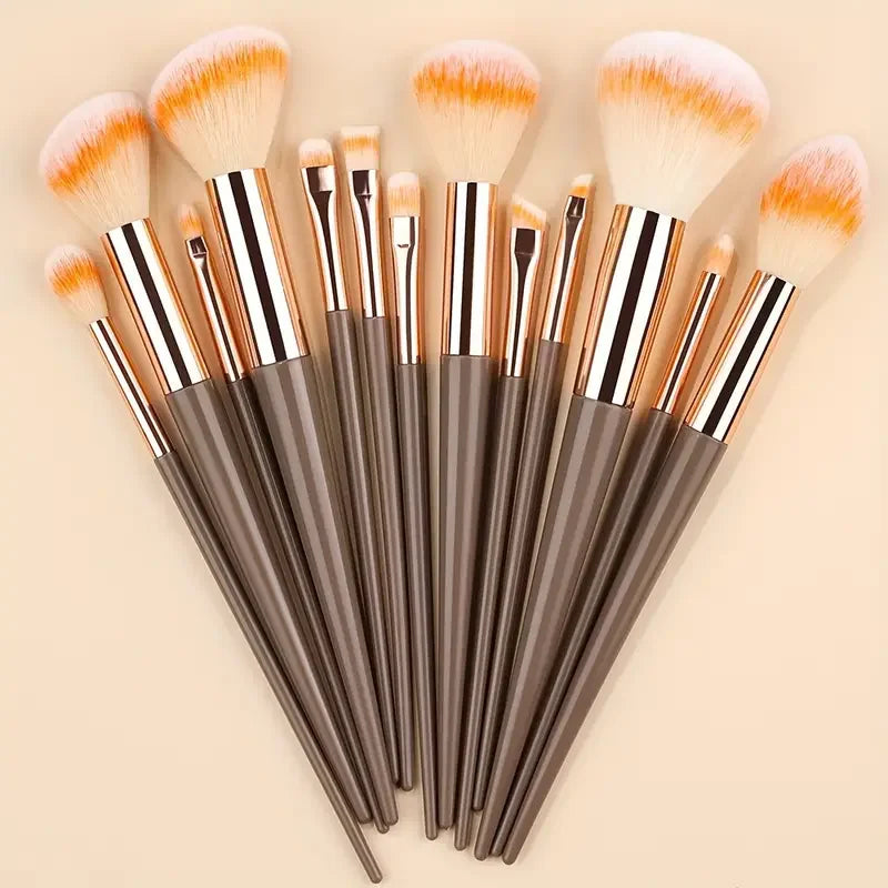 13-Piece Makeup Brush Set | Soft Fluffy Foundation Blush Highlighter Brush Kit