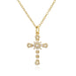 NEWBUY Unique Design Eagle Heart Cross Pendant Gold Color 316L Stainless Steel Chain Necklace CZ Party Jewelry Femme Bijoux