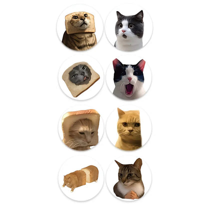 Funny Cat Meme Stickers for Kids | 100 or 500 Pack Teacher Reward Stickers