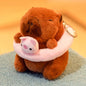 Capybara Plush Keychain | Cartoon Bag Pendant and Car Keyring