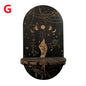 Wooden Crystal Shelf Display Stand | Bohemian Wall Rack for Stones and Jewelry