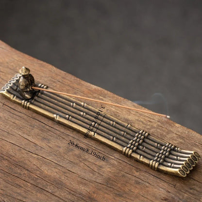 Creative Incense Holder Boat | Old Men Fishing Japanese Style Incense Stick Burner