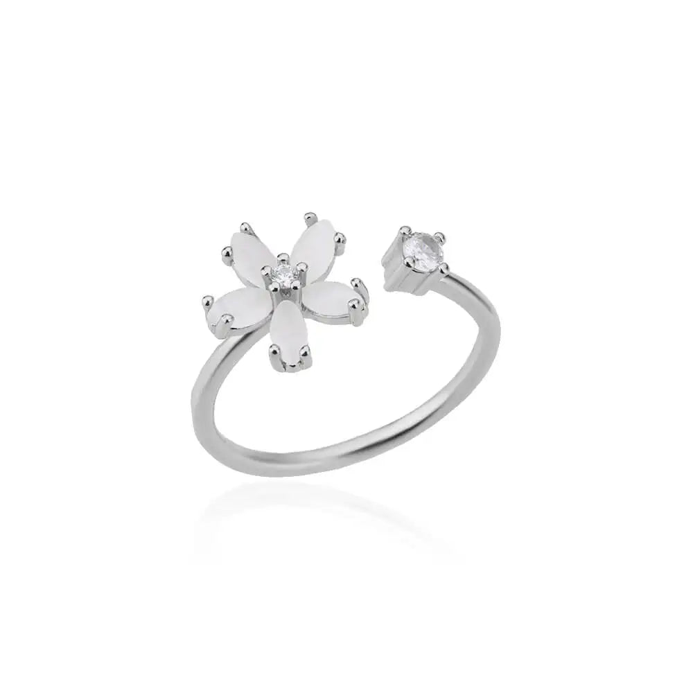 Stainless Steel Exaggerated Big Flower Rings For Women Gold Color Sunflower Finger Ring Female Fashion Aesthetic Jewelry Gift