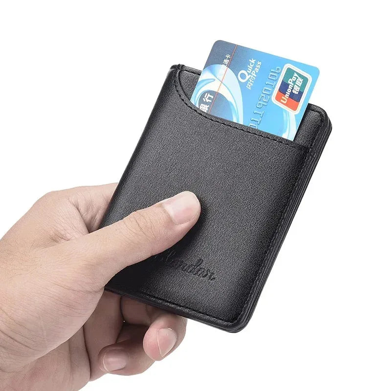 Ultra Thin Vertical Wallet for Men | Minimalist Soft Card Holder