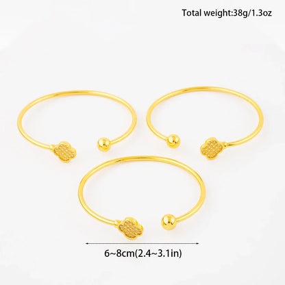 New Design Classic Luxury Stainless Steel Shiny Zircon Clover Bracelets Elegant Temperament For Women's Daily Wear Jewelry Gifts