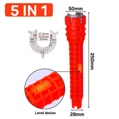 14 In 1 Faucet Sink Wrench | Multi-Use Plumbing Tool Kit for Bathroom and Kitchen