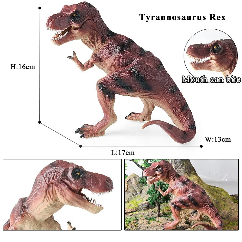 Oenux Jurassic Dinosaurs Action Figures Set | 5 Realistic PVC Models Collection Toy