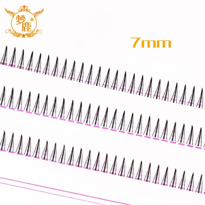 Brown Lashes A Type False Eyelashes 8-12mm | Natural Fairy Lash Clusters for Korean Makeup