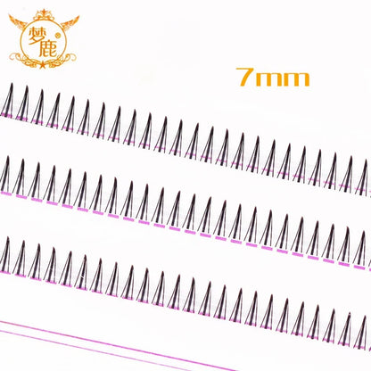 Brown Lashes A Type False Eyelashes 8-12mm | Natural Fairy Lash Clusters for Korean Makeup