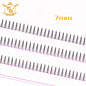 Brown Lashes A Type False Eyelashes 8-12mm | Natural Fairy Lash Clusters for Korean Makeup