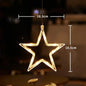 Christmas Window Decor LED Lights | Snowflake Tree Star Deer Sucker Lights for Xmas