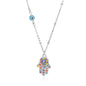 Turkish Hamsa Evil Eye Necklaces For Women Stainless Steel Gold Color Charm Choker Neckalce Christmas Jewelry Accessories Gift
