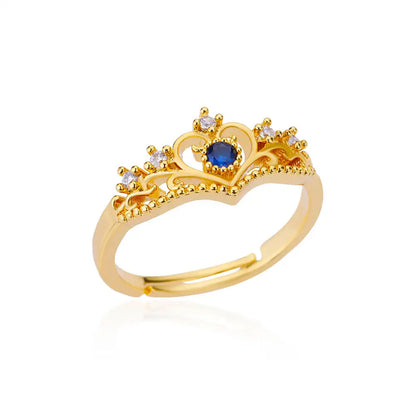 Zircon Flower Shaped Rings For Women Stainless Steel Open Ring Fashion Korean New Wedding Jewerly Gift