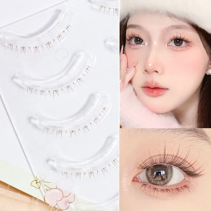 Menglu Natural Short Lower Lashes | Hand-Painted Style Fake Eyelashes