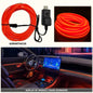 Car Interior EL Wire Neon Strips | Flexible LED Atmosphere Lamp