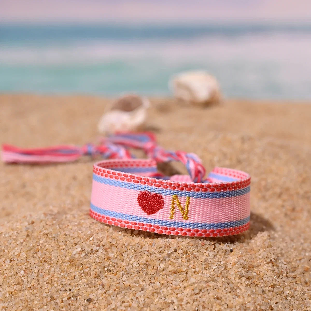 Handwoven Initial Letter Bracelet | Personalized Friendship Gift for Women
