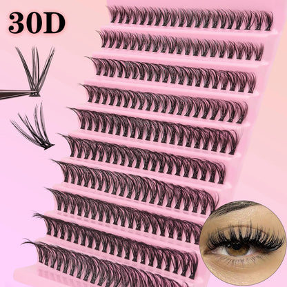200pcs 30D Cluster False Eyelashes Set | DIY Eyelash Extensions