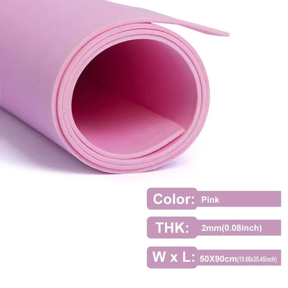 2mm Thick Multicolor EVA Foam Paper Sheet | 50x90cm DIY Craft Foam