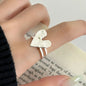 925 Sterling Silver Frosting Geometry Ring | Textured Wide Band for Women