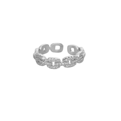 Anillos Gold Color Cubic Zirconia Chic Rings For Women 2025 Punk Elegant Wedding Party Aesthetic Stainless Steel Ring Jewelry