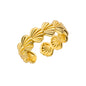 Cute Cat Claw Open Rings For Women Stainless Steel Gold Color Temperament Animal Finger Ring 2025 New Fashion Couple Jewelry