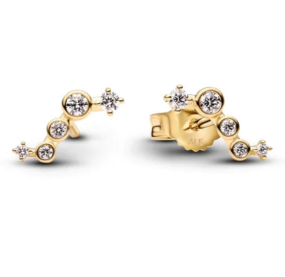 2026 New 925 Silver Elephant Cherry Blossom Butterfly Heart Earrings, a delicate choice for women's fashion jewelry