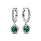 925 Sterling Silver Heart Shaped Zircon Earrings | Charming Girls Jewelry Gift