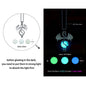 Luminous Dragon Necklace Glowing Night Fluorescence Silver Plated Glow In The Dark Necklace