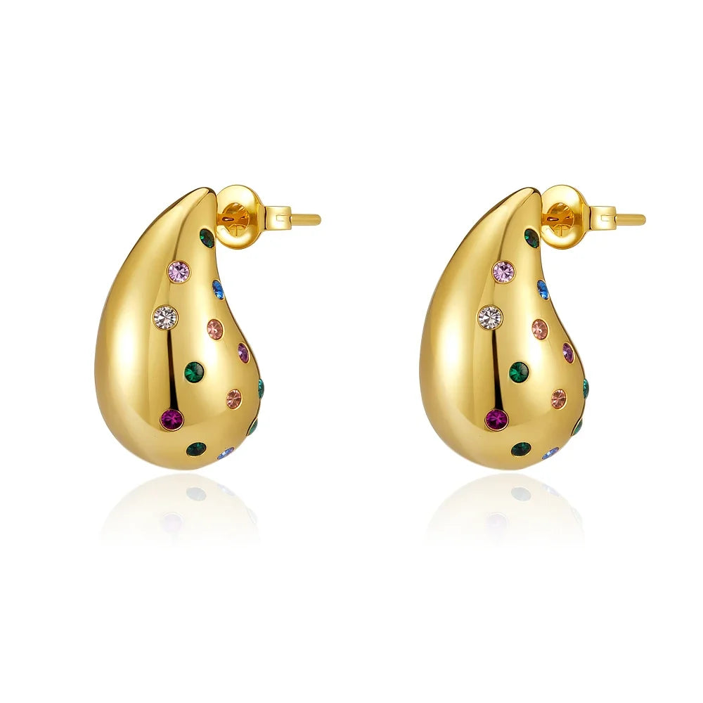 European New Cross Sunflower Gold Color Stud Earrings, Fit Women's Festival Exquisite Charm Jewelry Gifts  925 Silver