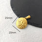 Men's Rock Hip Hop Crystal Inlay Lion Head Pendant Fashion Creative Stainless Steel Gold Color Party Club Charm Jewelry