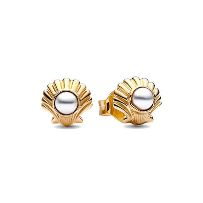European New Cross Sunflower Gold Color Stud Earrings, Fit Women's Festival Exquisite Charm Jewelry Gifts  925 Silver