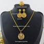 fashion gold jewelry set stainless steel earrings necklaces for women simple Personality gift wedding party Accessories