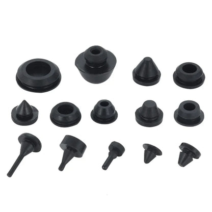 Solid Silicone Rubber Caps 2mm to 16mm T Type Plug Cover Snap-on Gasket Blanking End Caps Seal Stopper