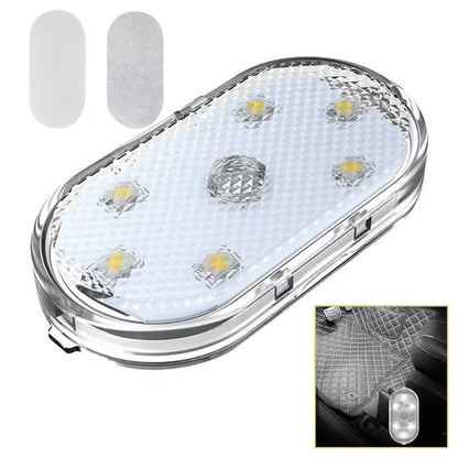 USB Charging LED Touch Light | Mini Wireless Car Interior Lamp for Trunk and Roof