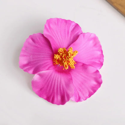 Hawaiian Flower Hair Clips for Summer | 2 or 5 Pack Tropical Hair Accessories