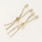 2/4pcs 5/7/12cm 14K/18K Gold Color Plated Brass Adjustable Slider Chains For DIY Bracelet Making Jewelry Making Accessories