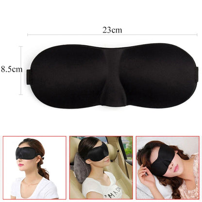 3D Breathable Sleeping Eye Mask | Light Blocking Sleep Aid for Travel and Home