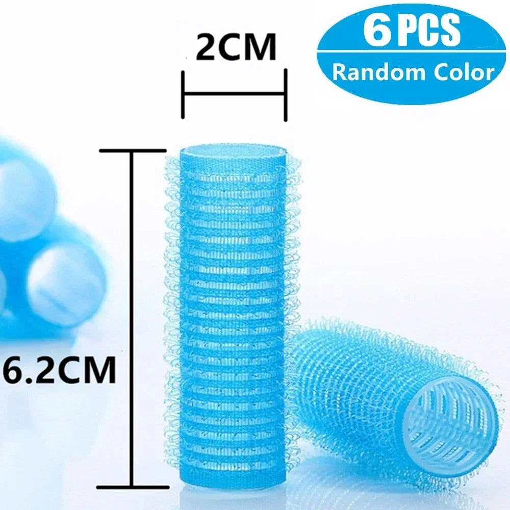 Self-Grip Hair Rollers Heatless Hair Curlers | No Heat DIY Styling Tool for Volume and Bangs