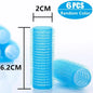 Self-Grip Hair Rollers Heatless Hair Curlers | No Heat DIY Styling Tool for Volume and Bangs