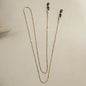 JWER Fashion Woman Sunglasses Chain Cylinder Bead Chain Anti-Falling Glasses Eyeglasses Cord Necklace Mask Chain for Women Gifts