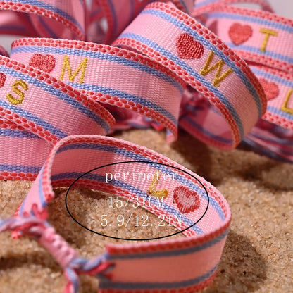 Handwoven Initial Letter Bracelet | Personalized Friendship Gift for Women