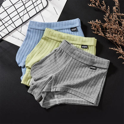 Mens Solid Color Trunks Underpants Pouch Enhancing Low Waist Sweat Breathable Shorts Underwear Comfort Panties Lingeries
